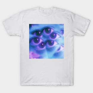 Weirdcore Eyes Collage Edit T-Shirt